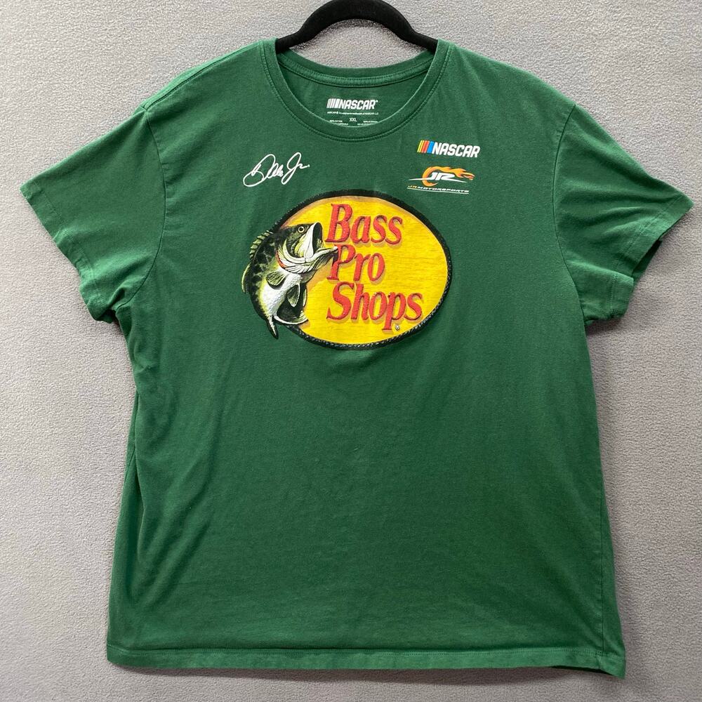 NASCAR Bass Pro Shops Dale Earnhardt Jr T Shirt Womens XXL Green
